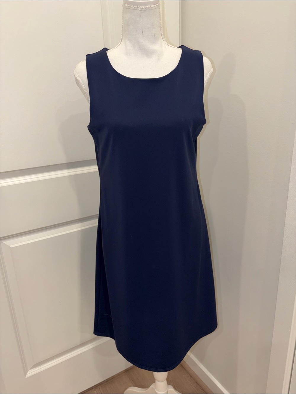 Jude Connally Navy Sleeveless A-Line Dress